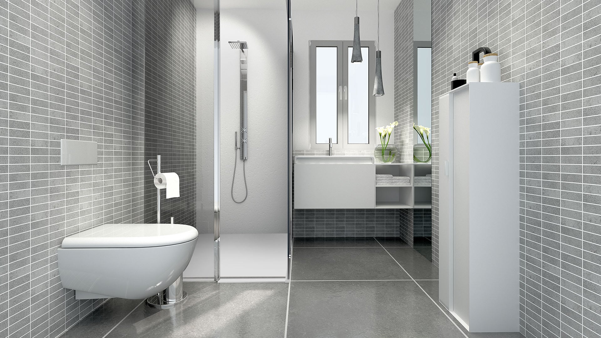 Encompass Shower Bases- Open format Bathroom with Curbless Shower
